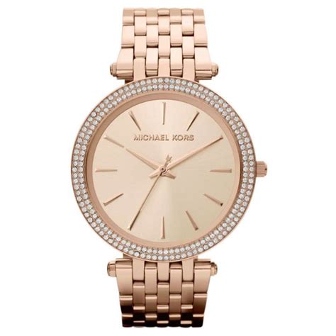 michael kors mini darci embellished rose gold tone watch|Michael Kors Watch bands.